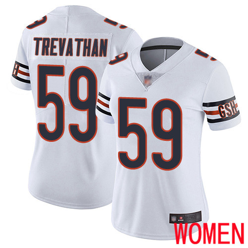 Chicago Bears Limited White Women Danny Trevathan Road Jersey NFL Football #59 Vapor Untouchable
